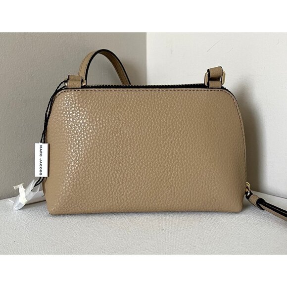 New Marc Jacobs Small Crossbody Pouch Pebble Leather Iced Coffee - Picture 4 of 5